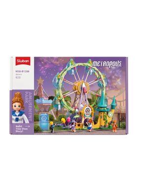 NIP | Metropolis Amusement Park Ferris Wheel Building Blocks Set | 504 Pieces
